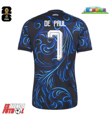 Argentina Rodrigo De Paul #7 Segunda Equipación Mundial 2026 Manga Corta